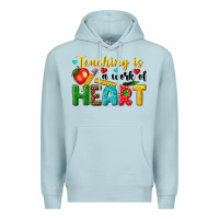 Blue Mist teaching is a work of heart tbw Premium Hoodie - texasbilliewilder