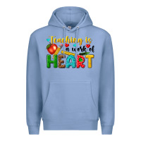 Colony Blue teaching is a work of heart tbw Premium Hoodie - texasbilliewilder