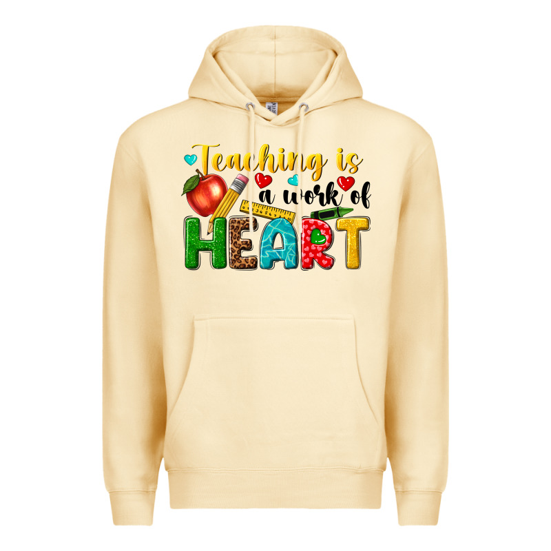 Teaching Is A Work Of Heart Tbw Premium Hoodie by texasbilliewilder | Teevron