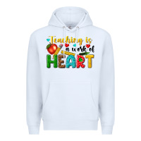 White teaching is a work of heart tbw Premium Hoodie - texasbilliewilder