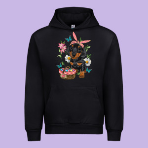 Easter Dachshund Urban Hoodie Designed By Ranaportraitstore