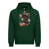 Foreset Green Easter Dachshund Urban Hoodie - RanaPortraitStore