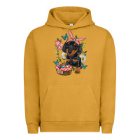 Pigment Peanut Butter Easter Dachshund Urban Hoodie - RanaPortraitStore