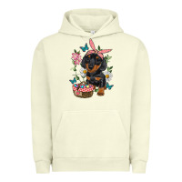 Pigment Pistachio Easter Dachshund Urban Hoodie - RanaPortraitStore