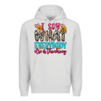 Dove Grey i say what everybody else is thinking Premium Hoodie - Zillion Design Studio