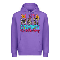 Purple i say what everybody else is thinking Premium Hoodie - Zillion Design Studio