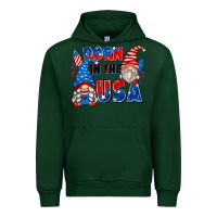 Forest Green born in the usa Urban Hoodie - Zillion Design Studio