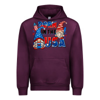 Mauve Wine born in the usa Urban Hoodie - Zillion Design Studio