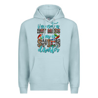 Blue Mist i m not a hot mess i m a spicy disaster Premium Hoodie - Zillion Design Studio