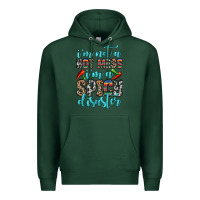 Sports Green i m not a hot mess i m a spicy disaster Premium Hoodie - Zillion Design Studio