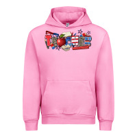 Fuchsia Pink American teacher Urban Hoodie - Zillion Design Studio