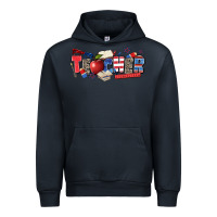 Navy American teacher Urban Hoodie - Zillion Design Studio