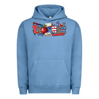 Pigment Pebble Blue American teacher Urban Hoodie - Zillion Design Studio