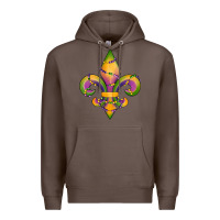 Coffee mardi gras fleur de lis Premium Hoodie - RanaPortraitStore