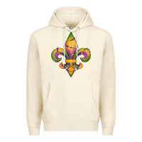 Sandshell mardi gras fleur de lis Premium Hoodie - RanaPortraitStore