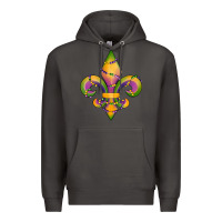 Smoke mardi gras fleur de lis Premium Hoodie - RanaPortraitStore
