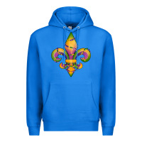True Royal mardi gras fleur de lis Premium Hoodie - RanaPortraitStore