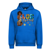 Cobalt afro woman loc queen Urban Hoodie - texasbilliewilder