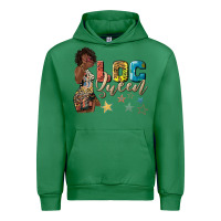 Emerald afro woman loc queen Urban Hoodie - texasbilliewilder