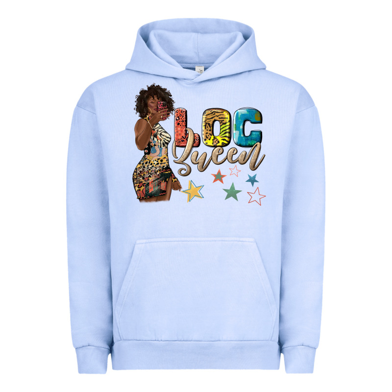 Afro Woman Loc Queen Urban Hoodie by texasbilliewilder | Teevron
