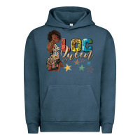 Pigment Midnight Navy afro woman loc queen Urban Hoodie - texasbilliewilder