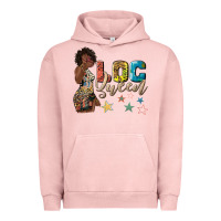 Pigment Salmon afro woman loc queen Urban Hoodie - texasbilliewilder