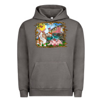 Pigment Tornado Easter Farm Bunny And Pig Urban Hoodie - RanaPortraitStore
