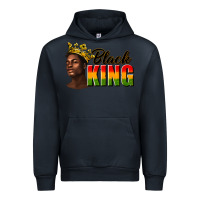 Navy afro man black king Urban Hoodie - texasbilliewilder