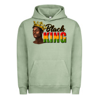 Pigment Oil Green afro man black king Urban Hoodie - texasbilliewilder