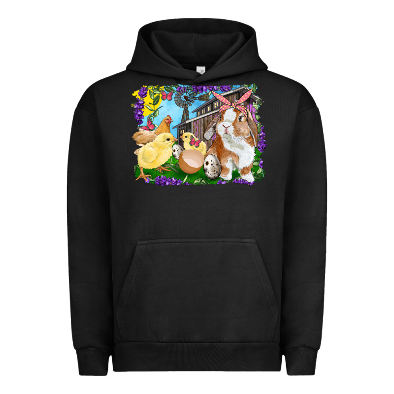 Easter Farm Chicks And Bunny Urban Hoodie by RanaPortraitStore | Teevron