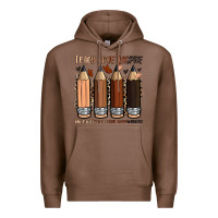 Chestnut teach love inspire motivation lead encourage Premium Hoodie - Zillion Design Studio