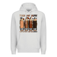 Dove Grey teach love inspire motivation lead encourage Premium Hoodie - Zillion Design Studio