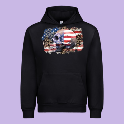 American Skull Urban Hoodie Designed By Zillion Design Studio