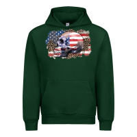 Foreset Green american skull Urban Hoodie - Zillion Design Studio
