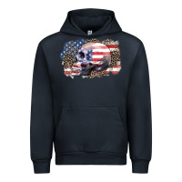 Navy american skull Urban Hoodie - Zillion Design Studio
