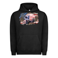 Pigment Black american skull Urban Hoodie - Zillion Design Studio