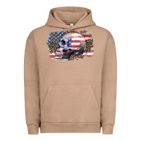 Pigment Burro american skull Urban Hoodie - Zillion Design Studio
