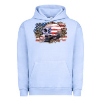 Pigment Grape Ice american skull Urban Hoodie - Zillion Design Studio