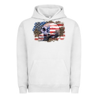 Pigment Lunar Rock american skull Urban Hoodie - Zillion Design Studio