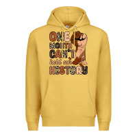 Antique Gold one month can't hold our history Premium Hoodie - Zillion Design Studio