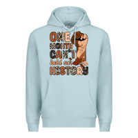 Blue Mist one month can't hold our history Premium Hoodie - Zillion Design Studio