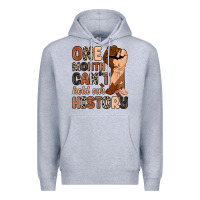 Heather Grey one month can't hold our history Premium Hoodie - Zillion Design Studio