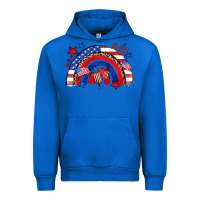 Cobalt American rainbow Urban Hoodie - Zillion Design Studio