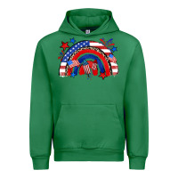 Emerald American rainbow Urban Hoodie - Zillion Design Studio