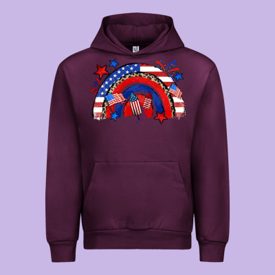American Rainbow Urban Hoodie Designed By Zillion Design Studio