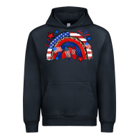 Navy American rainbow Urban Hoodie - Zillion Design Studio