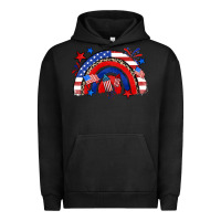 Pigment Black American rainbow Urban Hoodie - Zillion Design Studio
