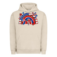 Pigment French Oak American rainbow Urban Hoodie - Zillion Design Studio