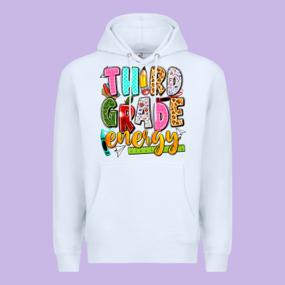 Third Grade Energy Premium Hoodie Designed By Texasbilliewilder
