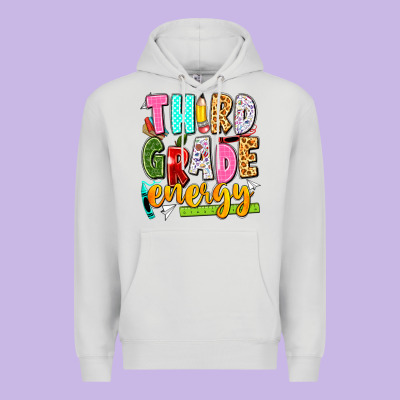 Third Grade Energy Premium Hoodie Designed By Texasbilliewilder